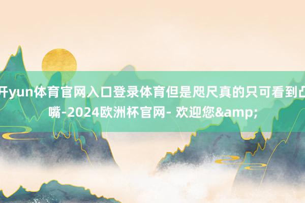 开yun体育官网入口登录体育但是咫尺真的只可看到凸嘴-2024欧洲杯官网- 欢迎您&