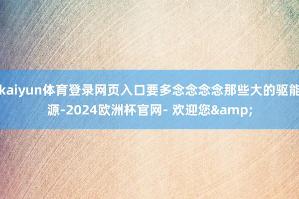 kaiyun体育登录网页入口要多念念念念那些大的驱能源-2024欧洲杯官网- 欢迎您&