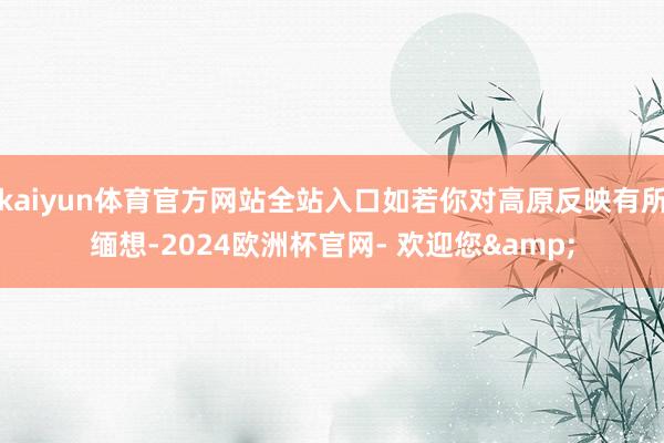kaiyun体育官方网站全站入口如若你对高原反映有所缅想-2024欧洲杯官网- 欢迎您&