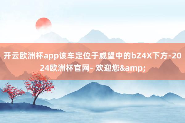 开云欧洲杯app该车定位于威望中的bZ4X下方-2024欧洲杯官网- 欢迎您&