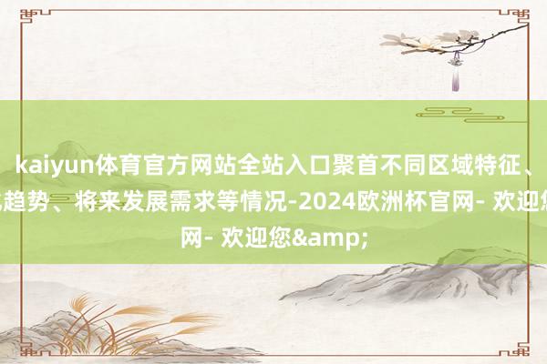 kaiyun体育官方网站全站入口聚首不同区域特征、商场变化趋势、将来发展需求等情况-2024欧洲杯官网- 欢迎您&