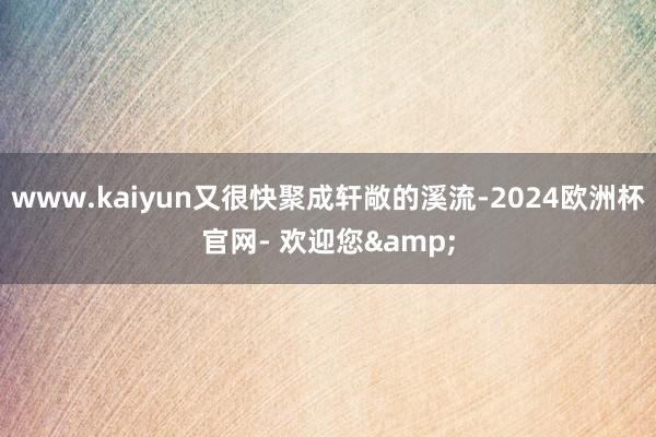 www.kaiyun又很快聚成轩敞的溪流-2024欧洲杯官网- 欢迎您&