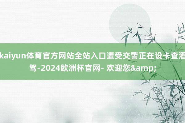 kaiyun体育官方网站全站入口遭受交警正在设卡查酒驾-2024欧洲杯官网- 欢迎您&