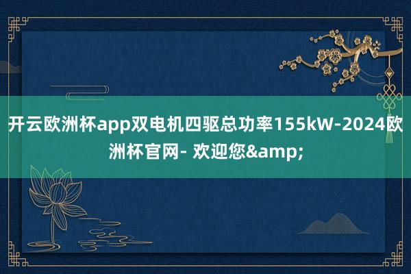 开云欧洲杯app双电机四驱总功率155kW-2024欧洲杯官网- 欢迎您&