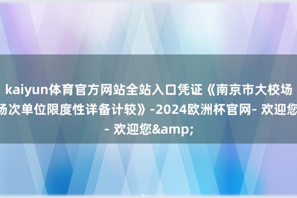 kaiyun体育官方网站全站入口凭证《南京市大校场单位机场次单位限度性详备计较》-2024欧洲杯官网- 欢迎您&