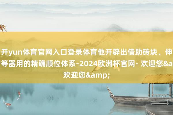 开yun体育官网入口登录体育他开辟出借助砖块、伸展带等器用的精确顺位体系-2024欧洲杯官网- 欢迎您&