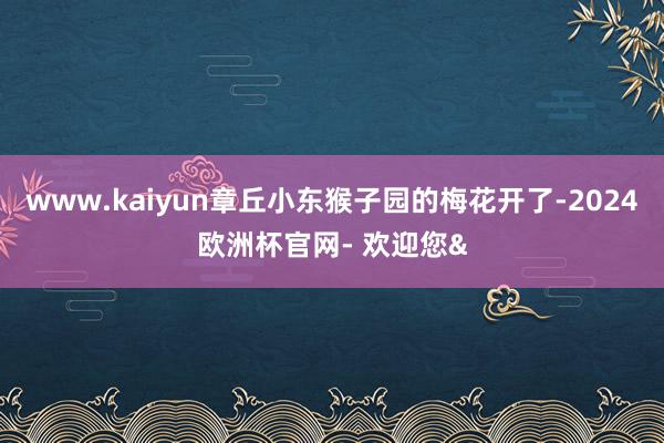 www.kaiyun章丘小东猴子园的梅花开了-2024欧洲杯官网- 欢迎您&