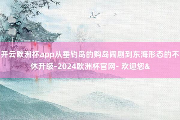 开云欧洲杯app从垂钓岛的购岛闹剧到东海形态的不休升级-2024欧洲杯官网- 欢迎您&