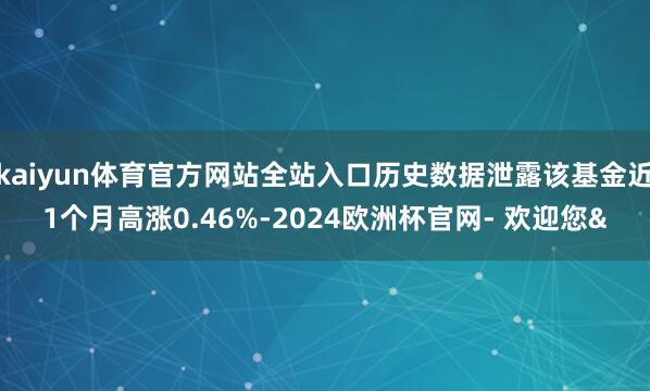 kaiyun体育官方网站全站入口历史数据泄露该基金近1个月高