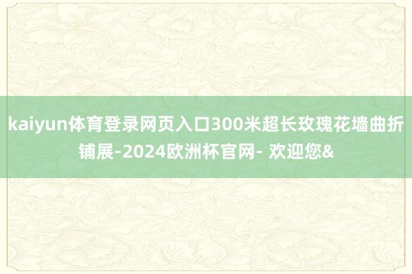 kaiyun体育登录网页入口300米超长玫瑰花墙曲折铺展-2