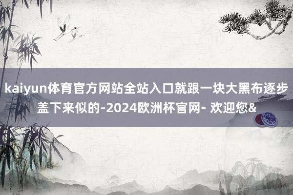 kaiyun体育官方网站全站入口就跟一块大黑布逐步盖下来似的
