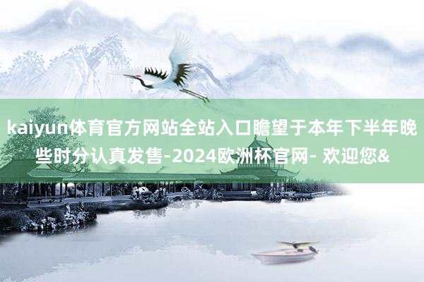 kaiyun体育官方网站全站入口瞻望于本年下半年晚些时分认真