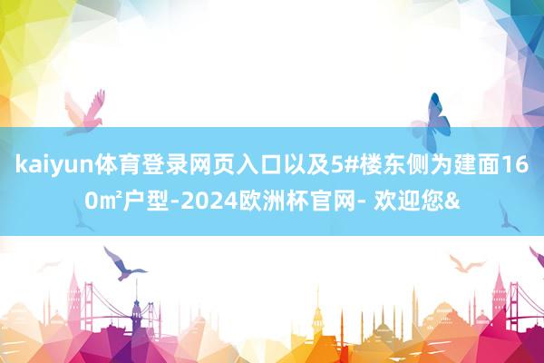 kaiyun体育登录网页入口以及5#楼东侧为建面160㎡户型