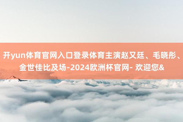 开yun体育官网入口登录体育主演赵又廷、毛晓彤、金世佳比及场