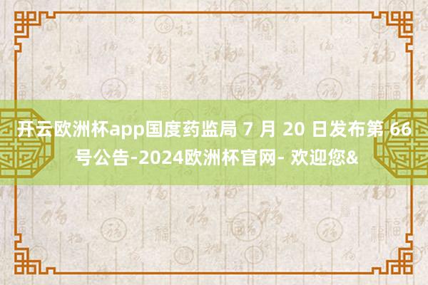 开云欧洲杯app国度药监局 7 月 20 日发布第 66 号公告-2024欧洲杯官网- 欢迎您&